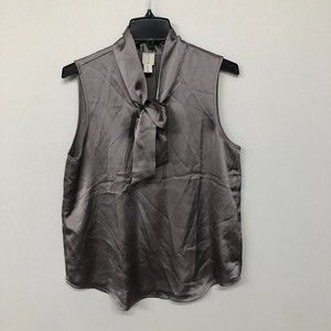 JOIE Women Sleeveless Blouse Top Shirt Size Large Gray M034 -13